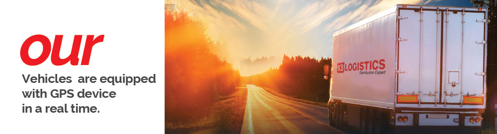 Kendaraan KS Logistics dilengkapi dengan fitur pengamanan GPS Real Time